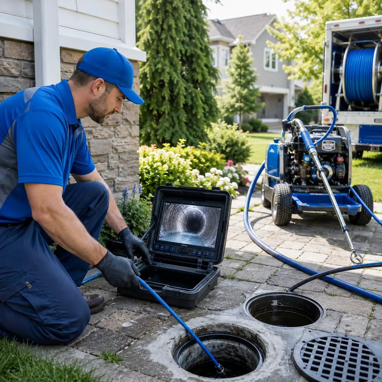 Outdoor drain cleaning professionals serving Hector, AR
